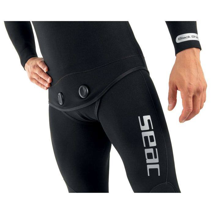 Wetsuit Black Shark Man 7mm Black L Seac 1-106-L