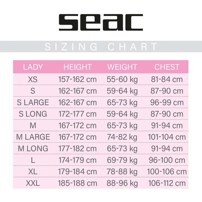 Mutino Space Donna 7mm L Seac 1-116-L