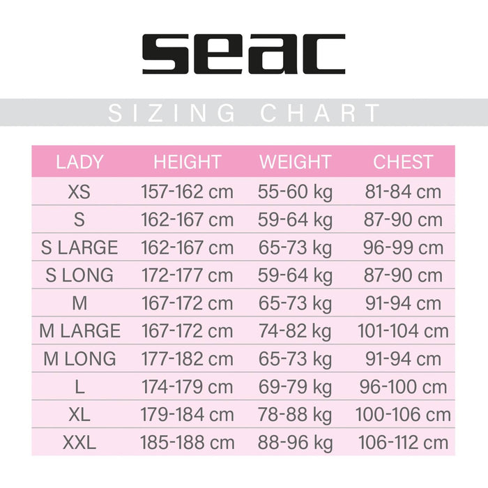 Wetsuit Space Woman 7mm Large M Seac 1-116-M LARGE