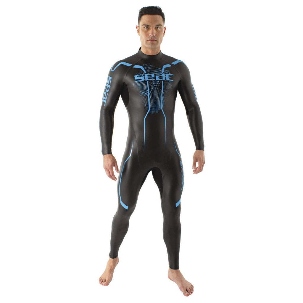 Wetsuit Pace Man 2,5-3,5mm Black-Blue S Seac 1-133-S