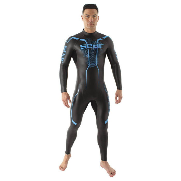Wetsuit Pace Man 2,5-3,5mm Black-Blue S Seac 1-133-S