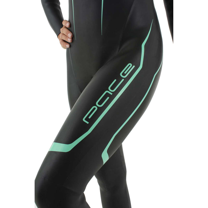 Wetsuit Pace Woman 2,5-3,5mm Black-Turquoise M Seac 1-134-M