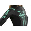 Wetsuit Pace Woman 2,5-3,5mm Black-Turquoise XL Seac 1-134-XL