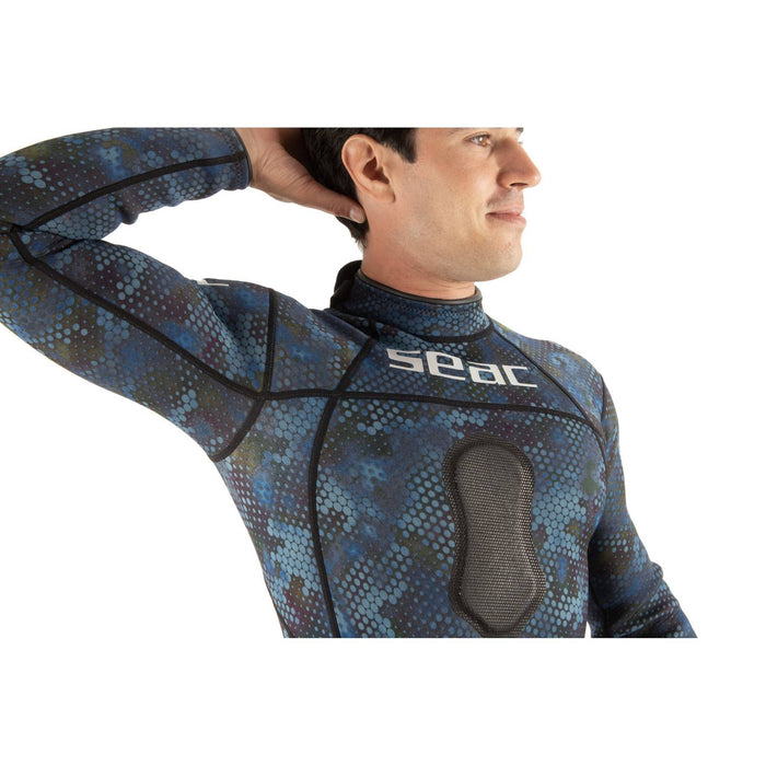 Wetsuit Blue Sea Man 1,5mm Camo XL Seac 1-157-XL