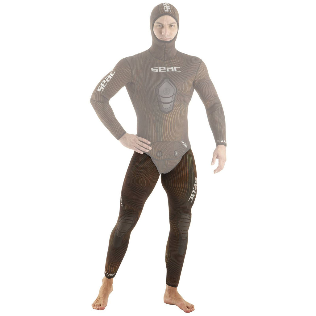 Wetsuit Pants Alga Man 5mm Brown S Seac 1-163-S