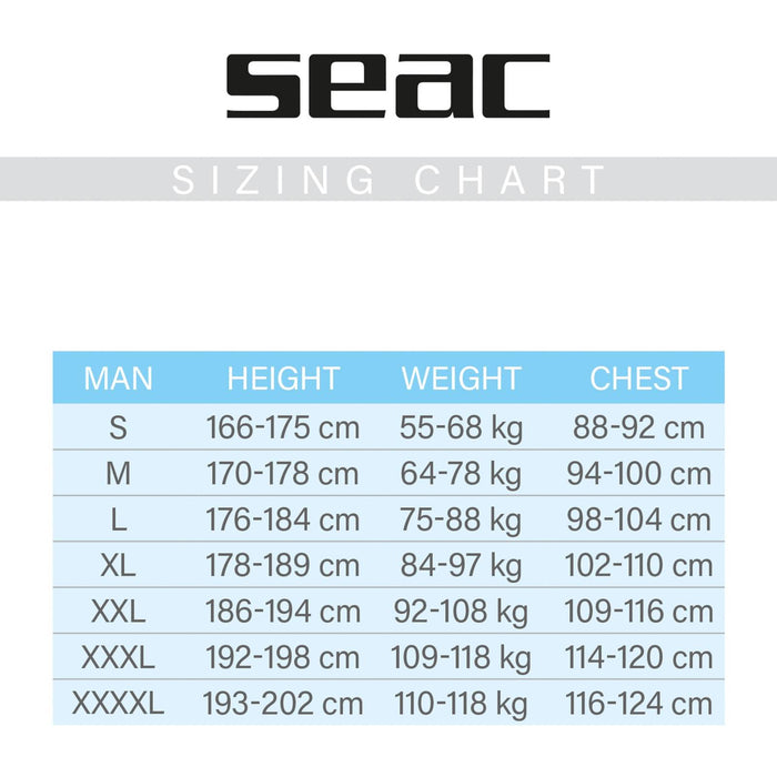 Wetsuit Ciao Man 2,5mm S Seac 1-18-S