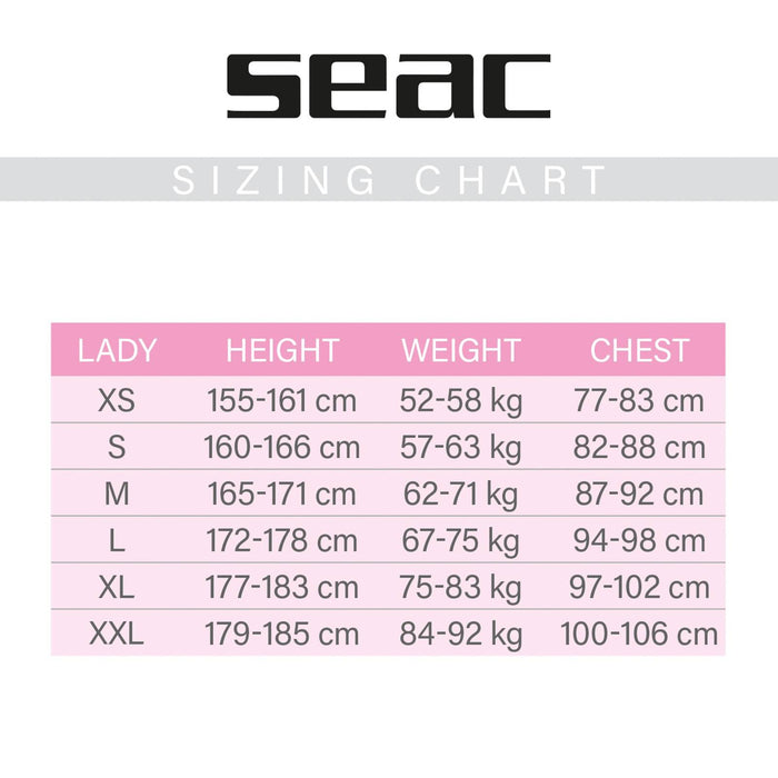 Wetsuit Ciao Dames 2,5mm XL Seac 1-19-XL