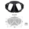 Diving Mask Matte Black Marlin 10300