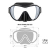 Diving Mask Frameless Duo Black Marlin 10305