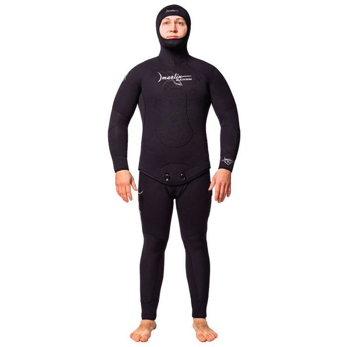 Spear Vissen Volledige Wetsuit Blackskin Man 7mm Zwart Maat LX Marlin 10964