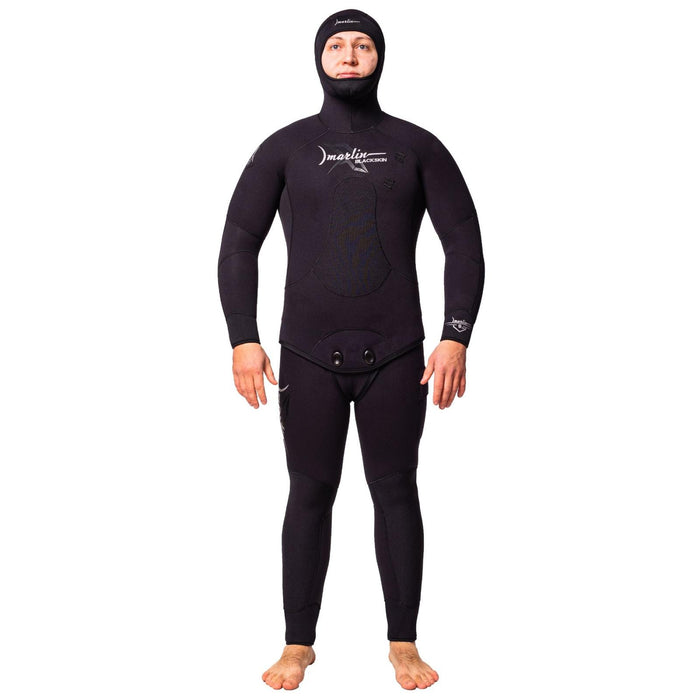 Spearfishing Full Wetsuit Blackskin Man 7mm Black Size XXL Marlin 10966
