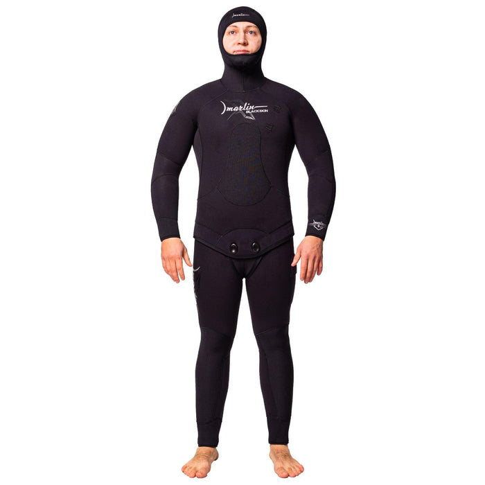 Spear Vissen Volledige Wetsuit Blackskin Man 9mm Zwart Maat L Marlin 10973