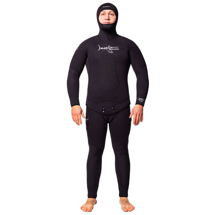 Spearfishing Full Wetsuit Blackskin Man 9mm Black Size XXXL Marlin 10977