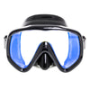 Diving Mask Visualator Black Yellow-Mirrored Lenses Marlin 11423