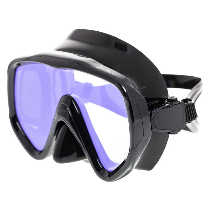 Diving Mask Visualator Black Yellow-Mirrored Lenses Marlin 11423