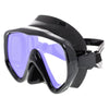 Diving Mask Visualator Black Yellow-Mirrored Lenses Marlin 11423