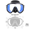 Diving Mask Visualator Black Yellow-Mirrored Lenses Marlin 11423