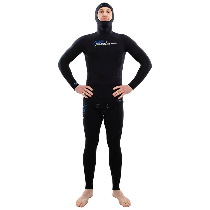 Freediving Full Wetsuit Free Man 5mm Black Size L Marlin 116986