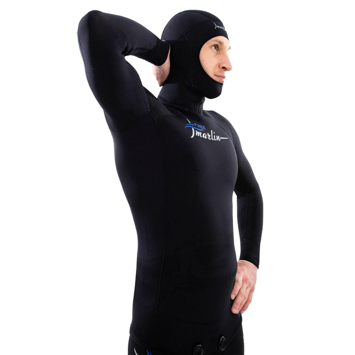 Freediving Full Wetsuit Free Man 5mm Black Size L Marlin 116986