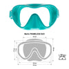 Diving Mask Frameless Duo Green Marlin 117427
