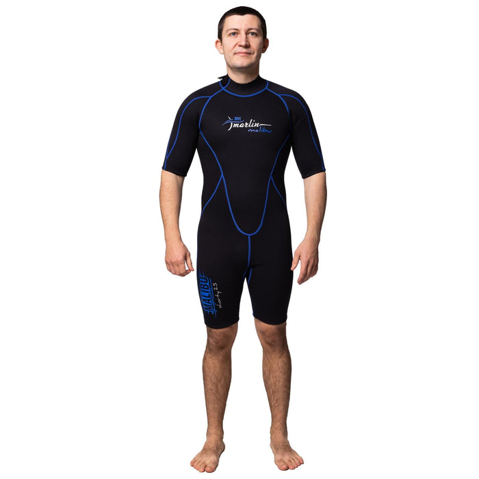 Shorty Wetsuit Malibu Man 2.5mm Black-Blue Size XL Marlin 117607