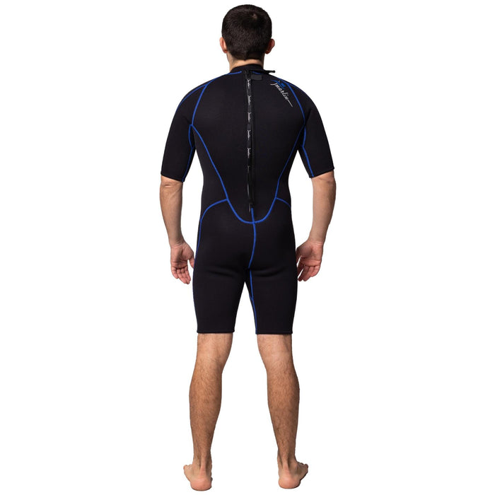 Shorty Wetsuit Malibu Man 2.5mm Black-Blue Size XL Marlin 117607