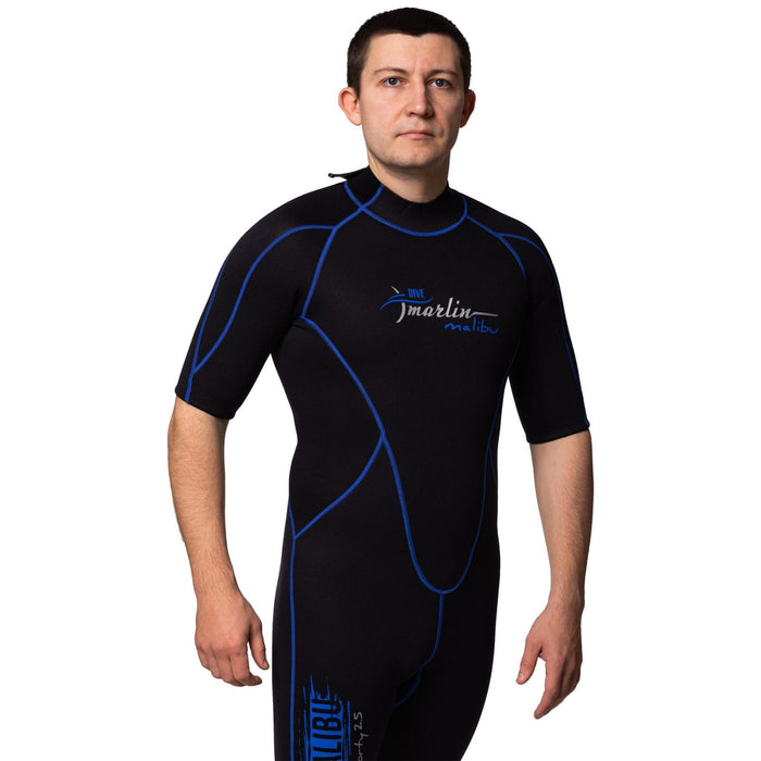 Shorty Wetsuit Malibu Man 2.5mm Black-Blue Size XL Marlin 117607