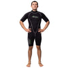 Shorty Wetsuit Malibu Man 2.5mm Black-Silver Size L Marlin 117610