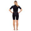 Shorty Wetsuit Malibu Woman 2.5mm Black-Aqua Blue Size S Marlin 117624