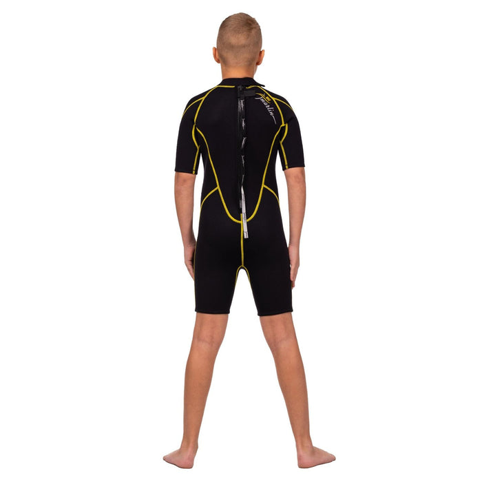 Snorkeling Shorty Wetsuit Malibu Kids 2.5mm Black-Yellow Size XS Marlin 117628