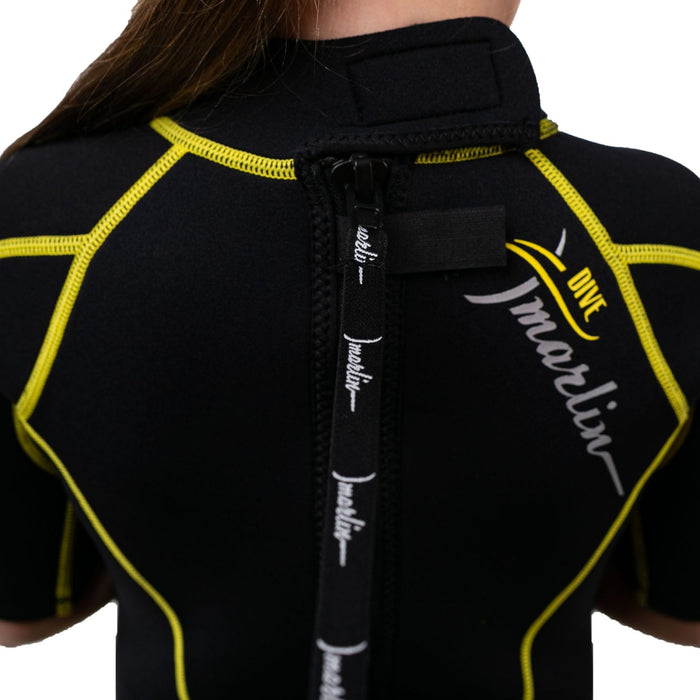 Snorkeling Shorty Wetsuit Malibu Kids 2.5mm Black-Yellow Size XS Marlin 117628