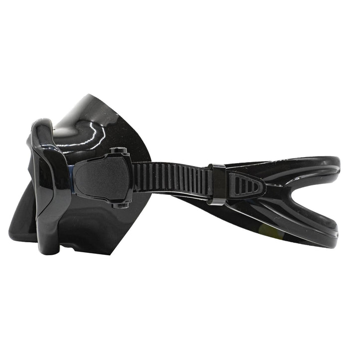 Spearfishing Mask Superba Black Yellow-Mirrored Lenses Marlin 117848