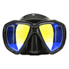 Spearfishing Mask Turbo Black Yellow-Mirrored Lenses Marlin 117849