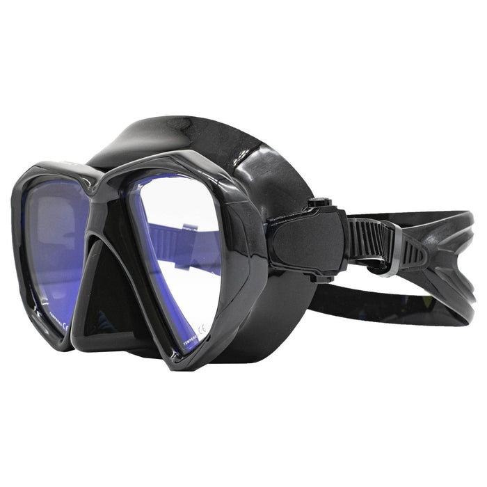 Spearfishing Mask Turbo Black Yellow-Mirrored Lenses Marlin 117849