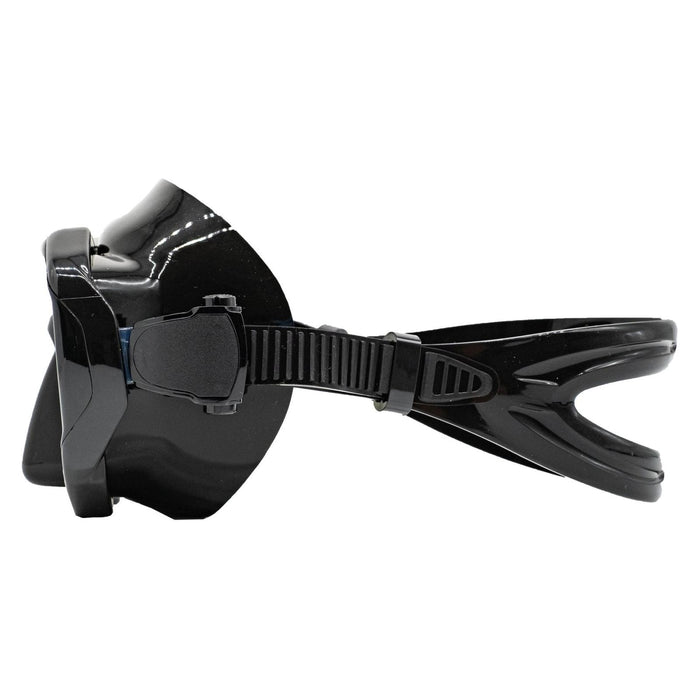 Spearfishing Mask Turbo Black Yellow-Mirrored Lenses Marlin 117849