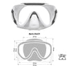 Diving Mask Enjoy Grey-White Marlin 118128