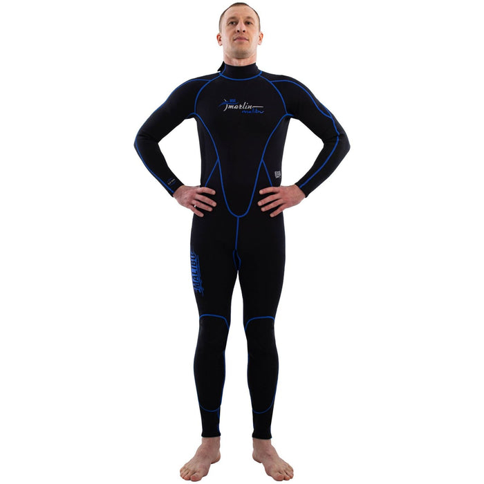 Snorkeling Wetsuit Malibu Man 2.5mm Black-Blue Size S Marlin 118313