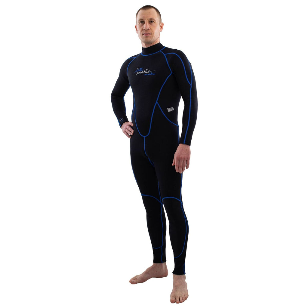 Snorkeling Wetsuit Malibu Man 2.5mm Black-Blue Size L Marlin 118315