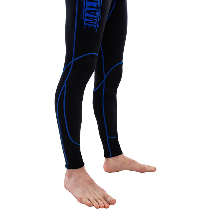 Snorkeling Wetsuit Malibu Man 2.5mm Black-Blue Size L Marlin 118315