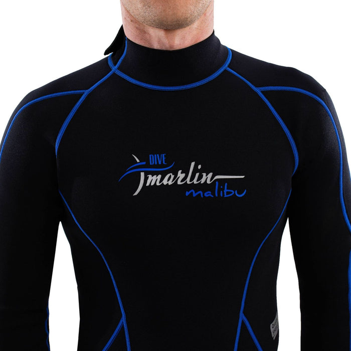 Snorkeling Wetsuit Malibu Man 2.5mm Black-Blue Size L Marlin 118315