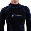 Snorkeling Wetsuit Malibu Man 2.5mm Black-Blue Size L Marlin 118315