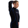 Snorkel wetsuit Malibu Man 2.5mm Zwart-Blauw Maat XXXL Marlin 118318