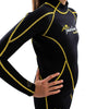 Snorkeling Wetsuit Malibu Kids 2.5mm Black-Yellow Size M Marlin 118328