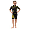 Snorkeling Shorty Wetsuit Malibu Kids 2.5mm Black-Yellow Size XL Marlin 118332