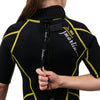 Snorkeling Shorty Wetsuit Malibu Kids 2.5mm Black-Yellow Size XL Marlin 118332