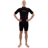 Shorty Wetsuit Malibu Man 2.5mm Black-Red Size M Marlin 118335