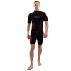 Shorty Wetsuit Malibu Man 2.5mm Black-Red Size M Marlin 118335