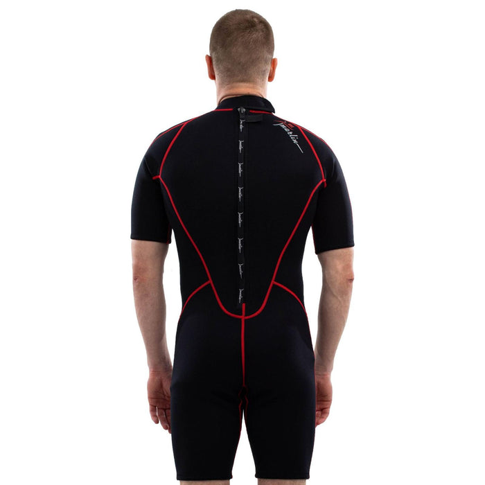 Shorty Wetsuit Malibu Man 2.5mm Black-Red Size M Marlin 118335
