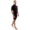 Shorty Wetsuit Malibu Man 2.5mm Black-Red Size XL Marlin 118337