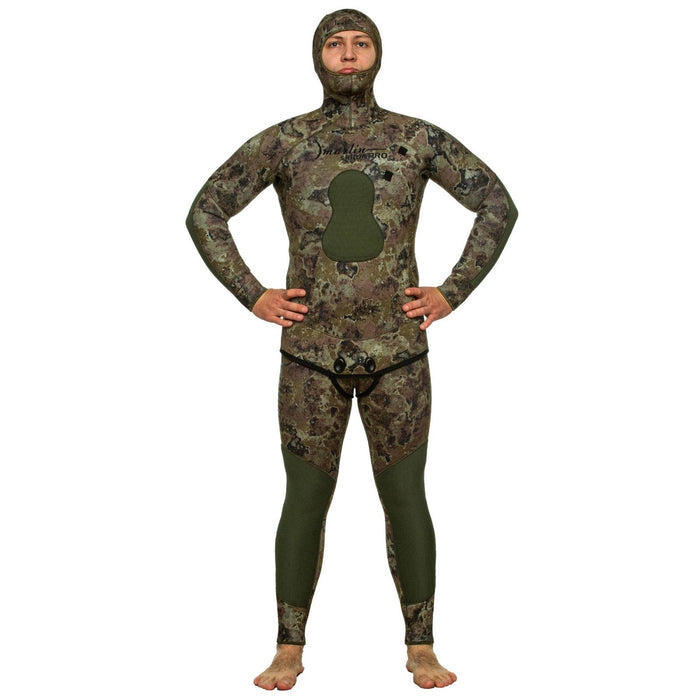 Spearfishing Full Wetsuit Skilur Pro 3mm Green-Camo Size ML Marlin 118435